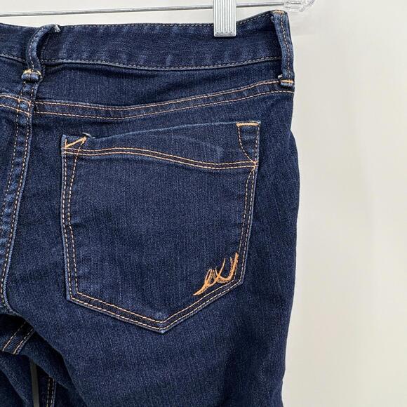 EUC Express Jeans Ankle Skinny Stella Low Rise Stretch Womens Size 6 Dark Wash - Picture 6 of 12